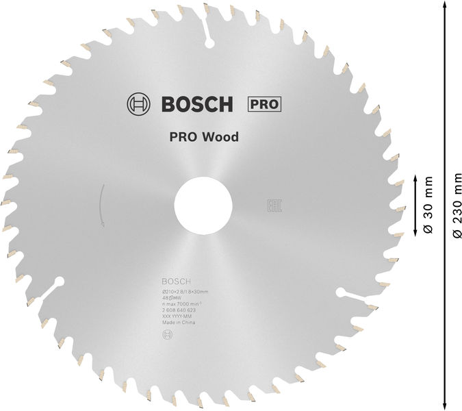 PRO&nbsp;Wood Kreissägeblatt, 210 x 2.8 x 30&nbsp;mm Produktbild img5 L