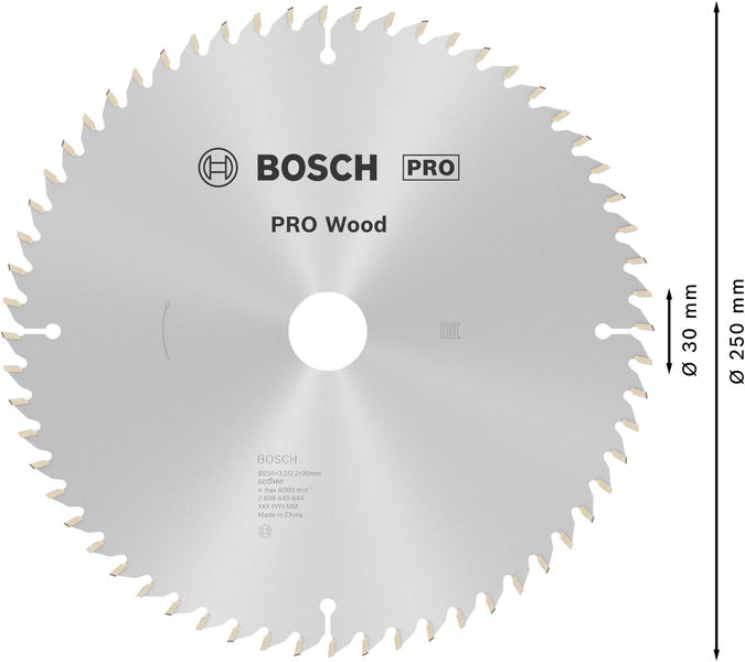 PRO Wood Kreissägeblatt, 250 x 3.2 x 30 mm Produktbild img5 L