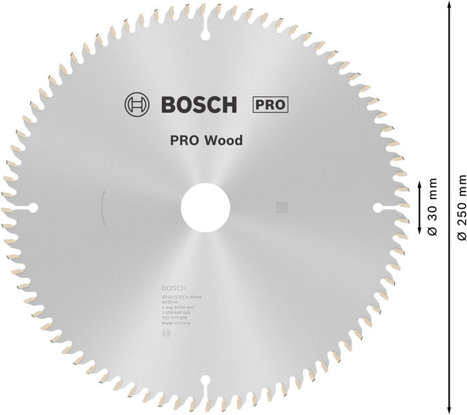 PRO&nbsp;Wood Kreissägeblatt, 250 x 3.2 x 30&nbsp;mm Produktbild img5 L