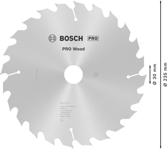 PRO&nbsp;Wood Kreissägeblatt, 235 x 2.8 x 30&nbsp;mm Produktbild img5 L
