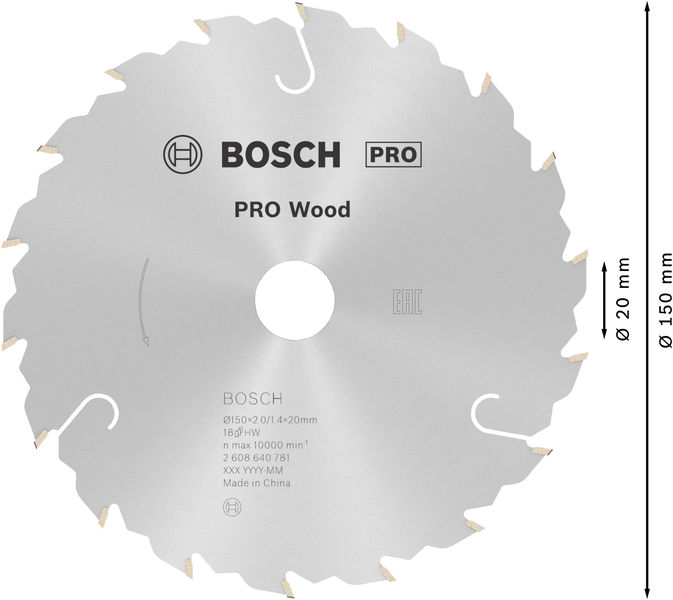 PRO&nbsp;Wood Kreissägeblatt, 150 x 2 x 20&nbsp;mm Produktbild img5 L