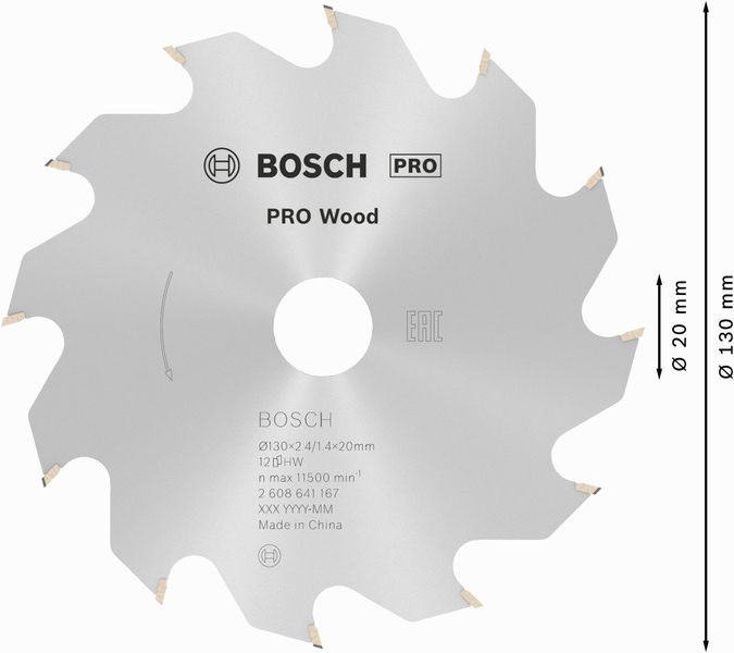 PRO&nbsp;Wood Kreissägeblatt, 130 x 2.4 x 20&nbsp;mm Produktbild img5 L