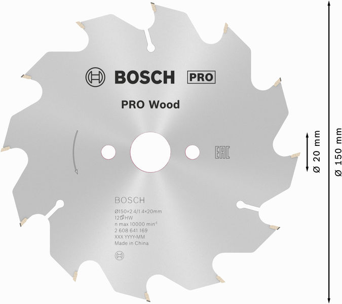 PRO&nbsp;Wood Kreissägeblatt, 150 x 2.4 x 20&nbsp;mm Produktbild img5 L