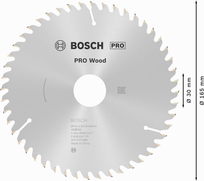 PRO&nbsp;Wood Kreissägeblatt, 165 x 2.6 x 30&nbsp;mm Produktbild img5 L