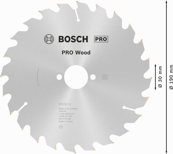 PRO&nbsp;Wood Kreissägeblatt, 190 x 2 x 30&nbsp;mm Produktbild img5 L