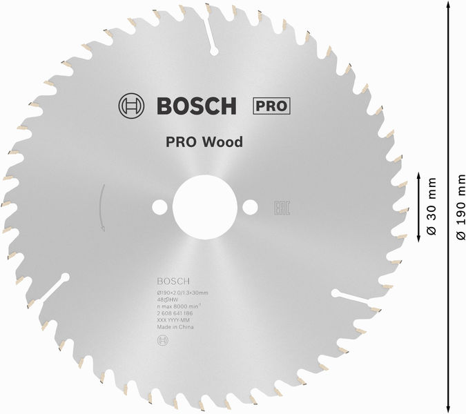 PRO&nbsp;Wood Kreissägeblatt, 190 x 2 x 30&nbsp;mm Produktbild img5 L