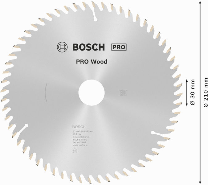 PRO&nbsp;Wood Kreissägeblatt, 210 x 2.8 x 30&nbsp;mm Produktbild img5 L