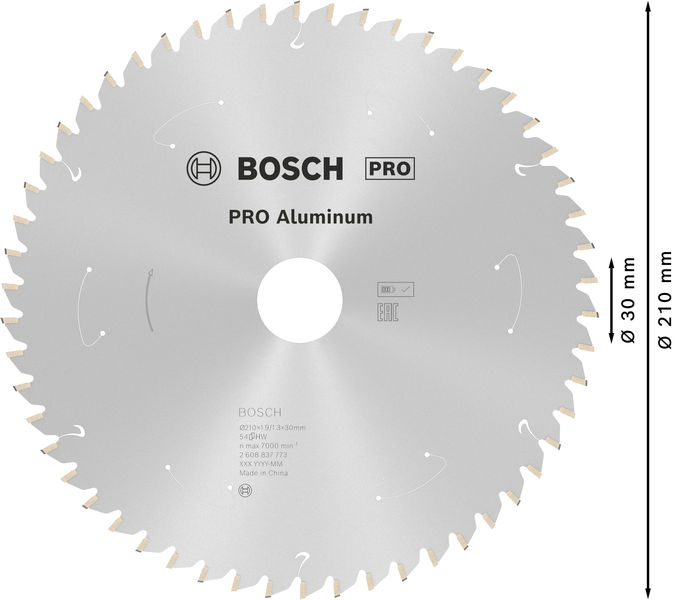 PRO Aluminium cordless Kreissägeblatt, 210 x 1,9 x 30 mm Produktbild img5 L