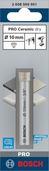 PRO Ceramic dry Bohrer, 10 x 66&nbsp;mm Produktbild img3 L