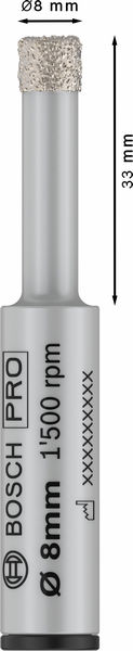 PRO Ceramic dry Bohrer, 8&nbsp;x&nbsp;33&nbsp;x&nbsp;13&nbsp;mm Produktbild img1 L