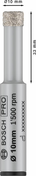 PRO Ceramic dry Bohrer, 10&nbsp;x&nbsp;33&nbsp;x&nbsp;13&nbsp;mm Produktbild img1 L