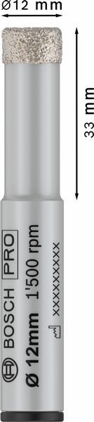 PRO Ceramic dry Bohrer, 12&nbsp;x&nbsp;33&nbsp;x&nbsp;13&nbsp;mm Produktbild img1 L