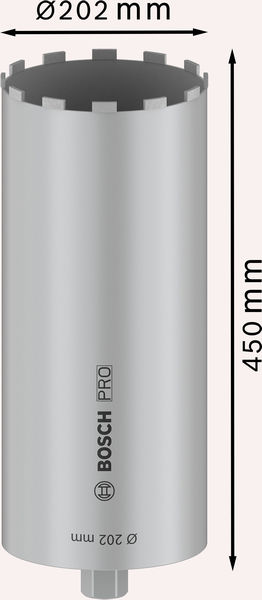 PRO Core Cutter wet, 202 x 450 mm, 1 1/4-Zoll-UNC Produktbild img1 L