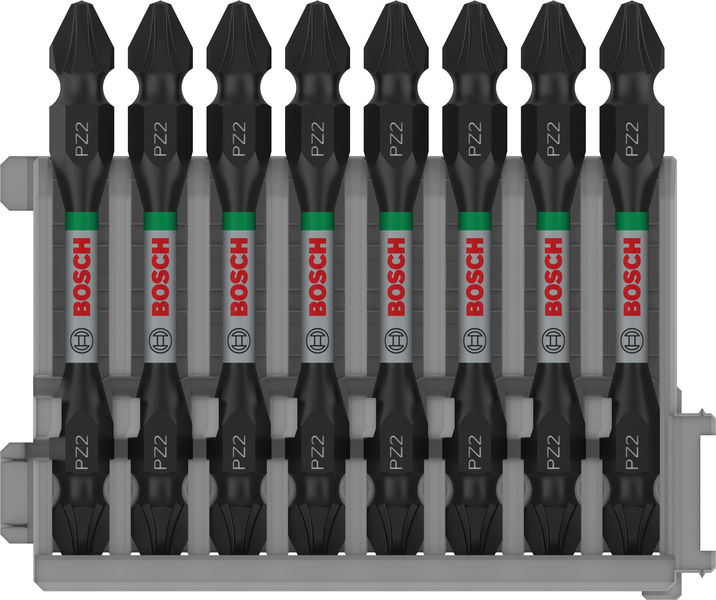PRO Impact Schrauberbit mit Doppelklingen und Pick and Click, PZ2, 65&nbsp;mm, 8-tlg. Produktbild img1 L