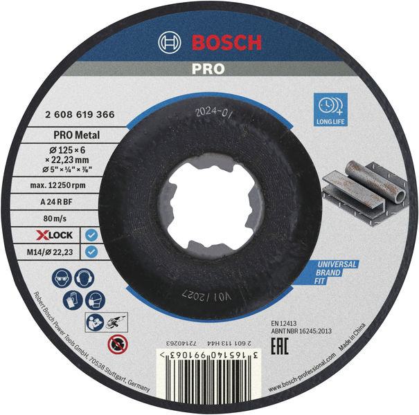 PRO Metal X-Lock Schleifscheibe, 125 x 6 x 22,23&nbsp;mm Produktbild img1 L