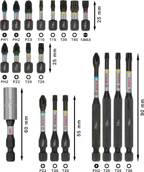 PRO Impact Schrauberbit-Set, 20-tlg. Produktbild img3 L