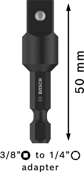 PRO Socket Adapter mit Stiftverbindung, 3/8", 50 mm Produktbild img3 L