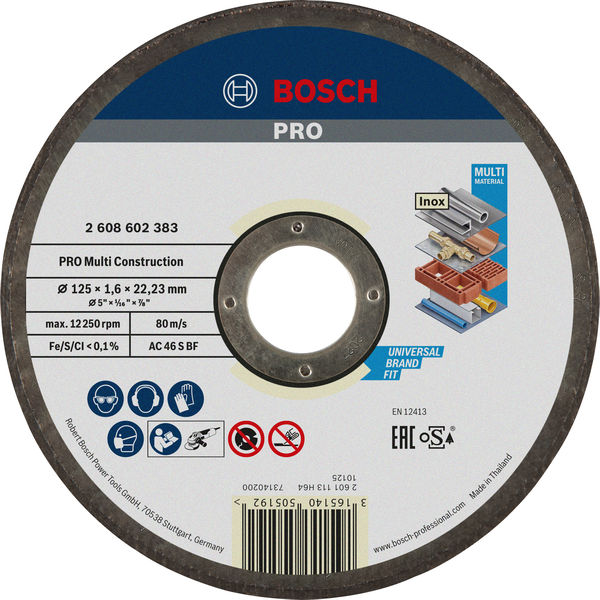 PRO Multi Material Trennscheibe, 125 x 1,6 x 22,23&nbsp;mm Produktbild img1 L