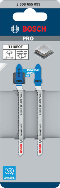 PRO Metal curve T118EOF Stichsägeblatt, 83 mm, 2-tlg. Produktbild img2 L