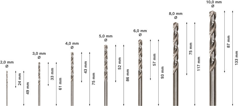 PRO Stainless Steel HSS-Co Spiralbohrer-Set, 7-tlg. Produktbild img3 L