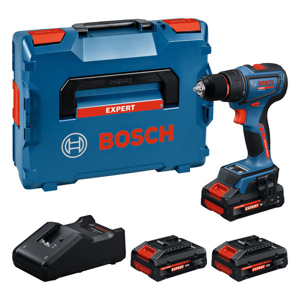 Akku-Bohrschrauber EXSR 18V-90 Bosch Expert 3x18V 4,0 Ah Ladegerät GAL 18V-40 L-Boxx Produktbild img1 L
