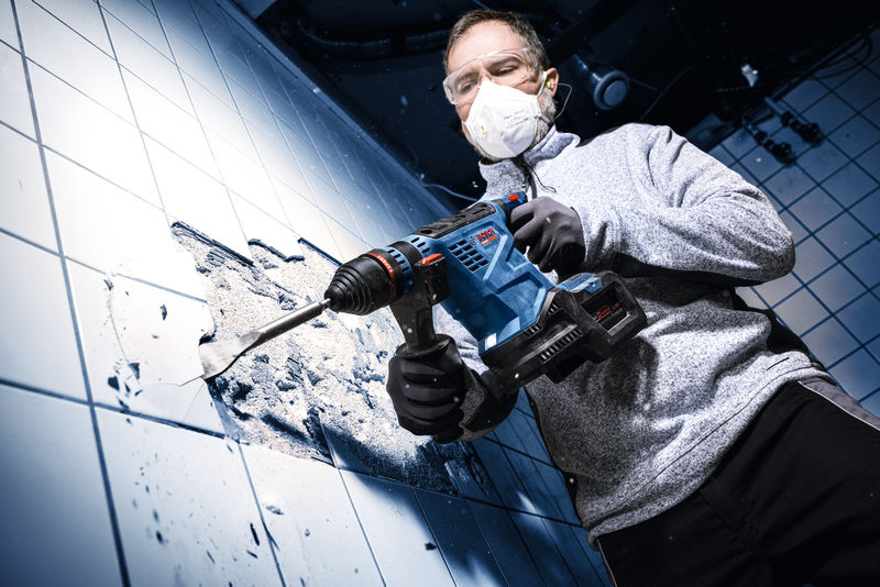 Akku-Bohrhammer mit SDS plus EXBH 18V-32F solo Bosch Expert ohne Akku ohne Ladegerät Karton Produktbild img6 L