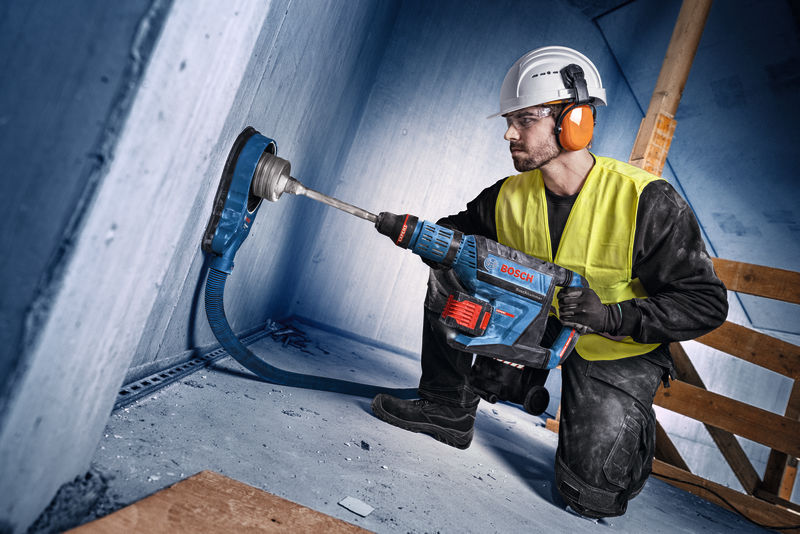 Akku-Bohrhammer mit SDS max EXBH 18V-45 solo Bosch Expert ohne Akku ohne Ladegerät XL-Boxx Produktbild img7 L