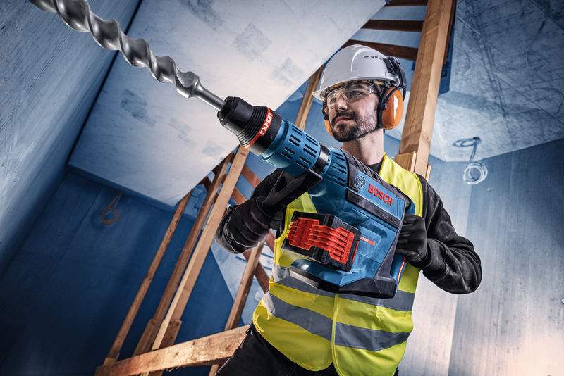 Akku-Bohrhammer mit SDS max EXBH 18V-45 solo Bosch Expert ohne Akku ohne Ladegerät XL-Boxx Produktbild img4 L