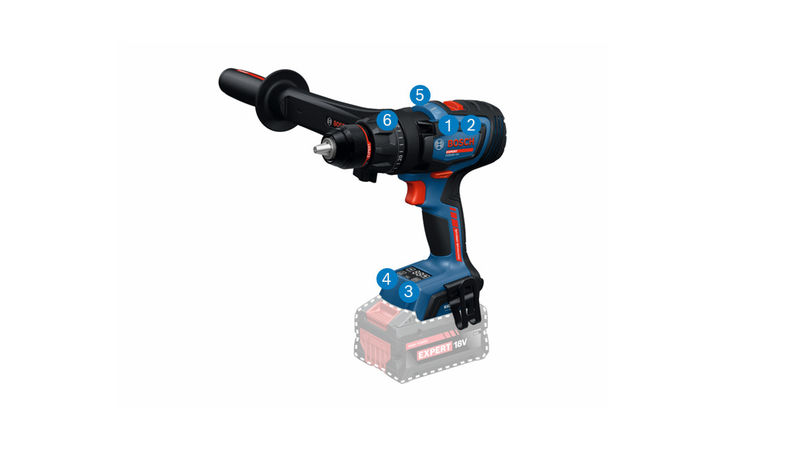 Akku-Schlagbohrschrauber EXSB 18V-150 Bosch Expert 2x18V 8,0 Ah Ladegerät GAL 12V/18V-30 L-Boxx Produktbild img8 L