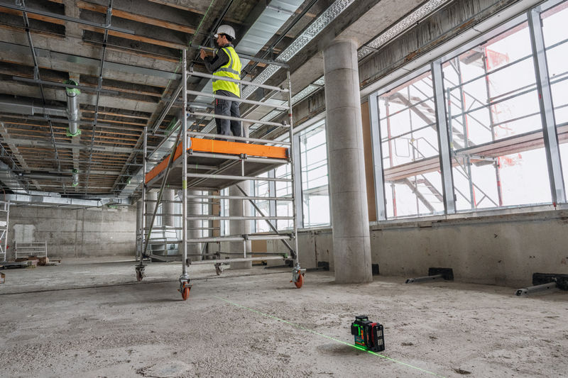 Linienlaser EXLL 18V-120-33CG 18V 4,0 Ah Bosch Expert Ladegerät GAL 18V-40 Produktbild img5 L