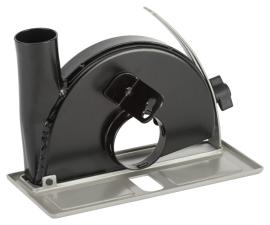 Führungsschlitten mit Absaugstutzen mit werkzeugloser Befestigung