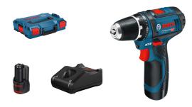 Akku-Bohrschrauber GSR 12V-15, 2 Akku GBA 12V 2.0Ah, Ladg. u. L-BOXX Produktbild