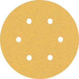 EXPERT C470 Schleifblatt mit 6 Löchern für Exzenterschleifer