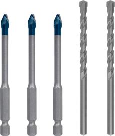 EXPERT HEX-9 HardCeramic Bohrer Mixed Set, 6&nbsp;mm, 5-tlg. Produktbild