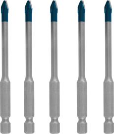 EXPERT HEX-9 HardCeramic Dachziegel-Bohrer-Set, 5 mm, 5-tlg. Produktbild