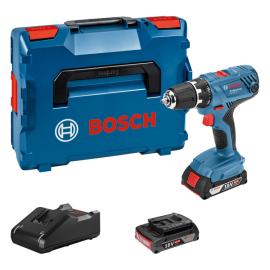 Akku-Bohrschrauber GSR 18V-21, mit 2 x 2.0 Ah Li-Ion Akku, L-BOXX Produktbild