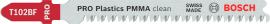 PRO Plastics PMMA clean T102BF Stichsägeblatt, 92&nbsp;mm, 2-tlg. Produktbild