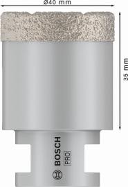 PRO Multi Material Dry Diamantbohrkronen für 22,23 mm und kleine Winkelschleifer