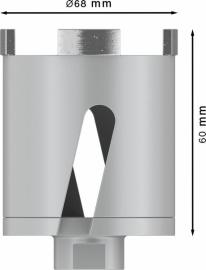 PRO Multi Material Diamanttrockenbohrkronen für M16-Gewinde und Bohrhämmer