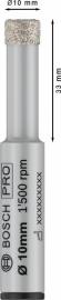 PRO Ceramic dry Bohrer, 10&nbsp;x&nbsp;33&nbsp;x&nbsp;13&nbsp;mm Produktbild