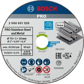 PRO Stainless Steel and Metal Speed Thin Trennscheibe für Mini-Winkelschleifer und 10‑mm-Bohrung