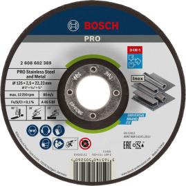 PRO Stainless Steel and Metal 3-in-1 Disc für kleine Winkelschleifer und 22,23 mm Bohrung