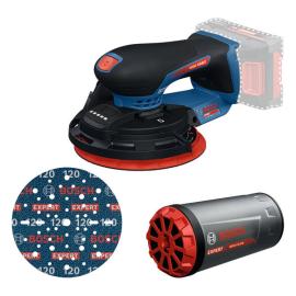 Akku-Exzenterschleifer EXEX 18V-150-5 solo Bosch Expert ohne Akku ohne Ladegerät Karton Produktbild