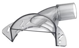 Führungsschlitten mit Absaugstutzen für Fräsen