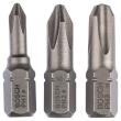 Schrauberbit-Set, Extra Hard, 3-tlg., PH1, PH2, PH3, 25 mm Produktbild img1 S