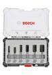 Fräser-Set, 6-teiliges Nutfräser-Set, 6-mm-Schaft Produktbild
