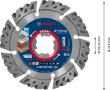 EXPERT MultiMaterial X-LOCK Diamanttrennscheiben, 115 x 22,23 x 2,4 x 12&nbsp;mm Produktbild img4 S