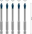 EXPERT HEX-9 HardCeramic Dachziegel-Bohrer-Set, 6 mm, 5-tlg. Produktbild img4 S