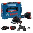 Winkelschleifer EXWS 18V-15S Bosch Expert 2x18V 8,0 Ah Ladegerät EXAL 18V-160 L-Boxx Produktbild