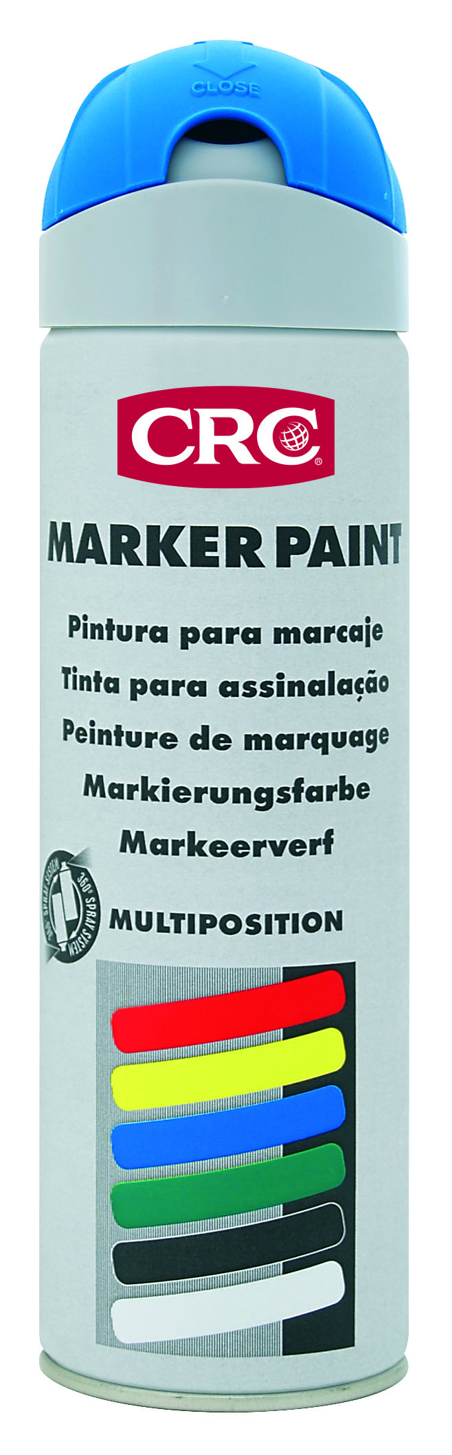 Markierfarbe, temporär 'MARKER PAINT Leucht Blau', 500ml Spraydose, CRC Industrie Produktbild img1 L